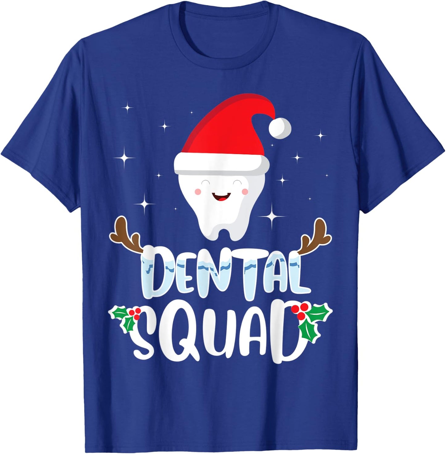Dental Squad Funny Dentist Christmas T-Shirt - T-Shirt | Royal