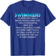 Swimmers Funny Swim Swimming Coach Player Graphic T-Shirt - T-Shirt | Royal