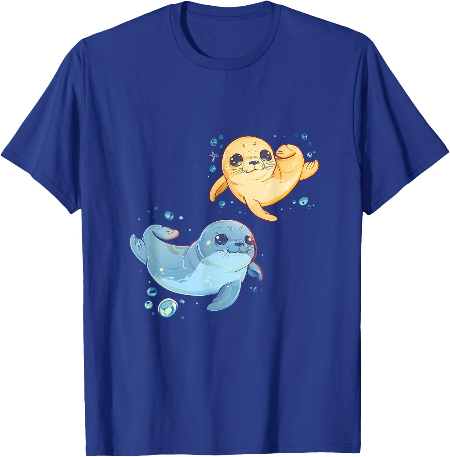 Seal Ocean Sea Animal Marine Mammal Motif Seal Lover T-Shirt - T-Shirt | Royal