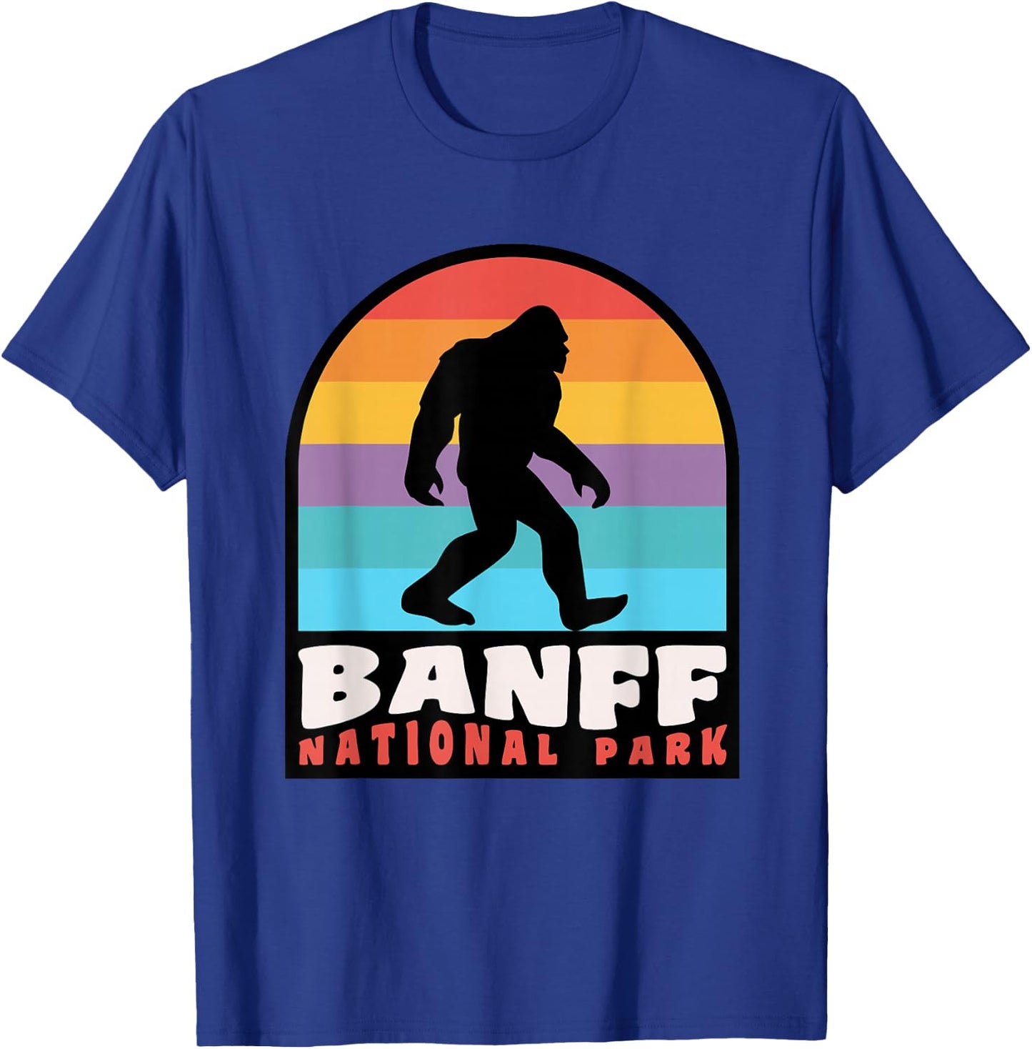 Banff National Park Bigfoot Sasquatch Lake Louise Canada T-Shirt - T-Shirt | Royal