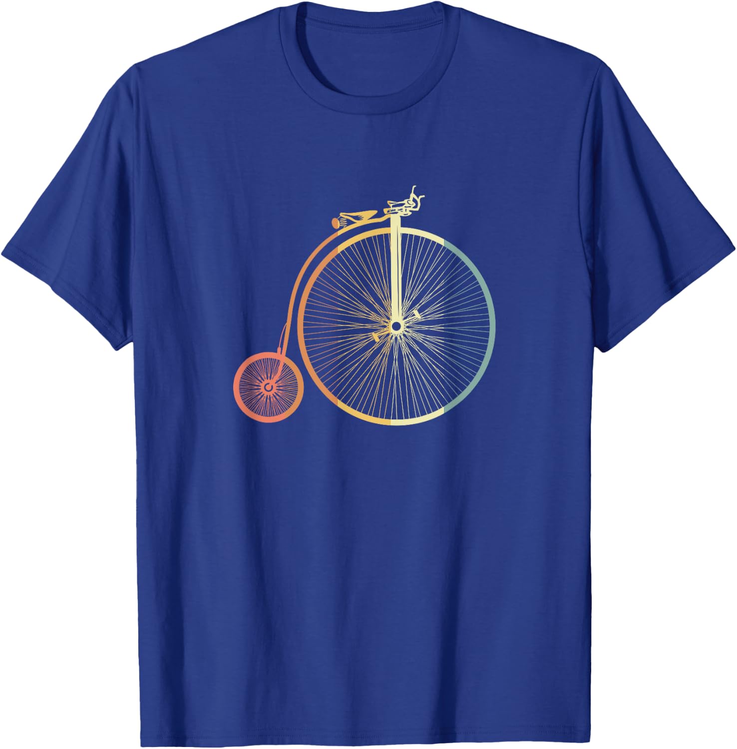 Retro Penny Farthing Vintage Look T-Shirt - T-Shirt | Royal