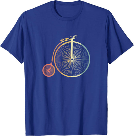 Retro Penny Farthing Vintage Look T-Shirt - T-Shirt | Royal