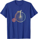 Retro Penny Farthing Vintage Look T-Shirt - T-Shirt | Royal