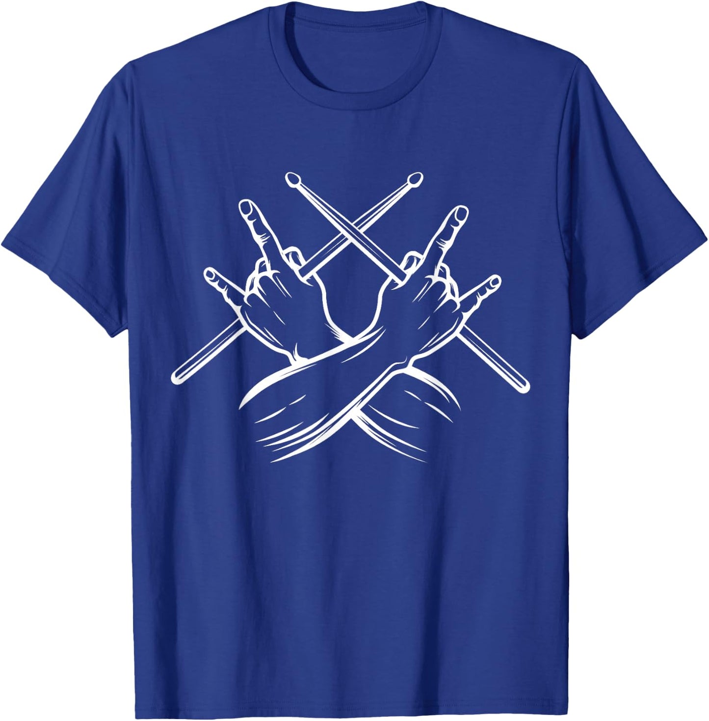 Drummer Drumsticks Rock Drummer T-Shirt - T-Shirt | Royal