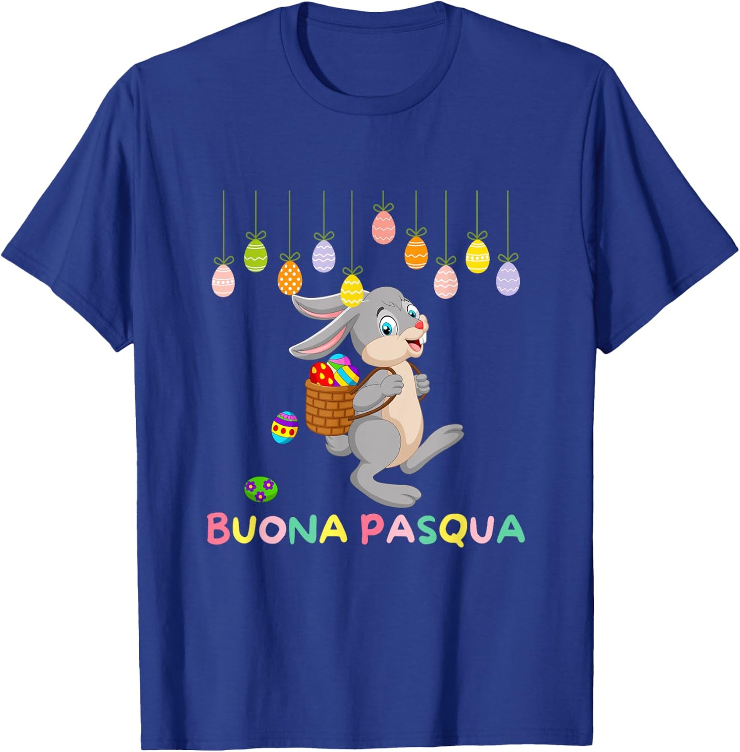 Egg Hunt Day Italian Happy Easter Italy Easter Buona Pasqua T-Shirt - T-Shirt | Royal