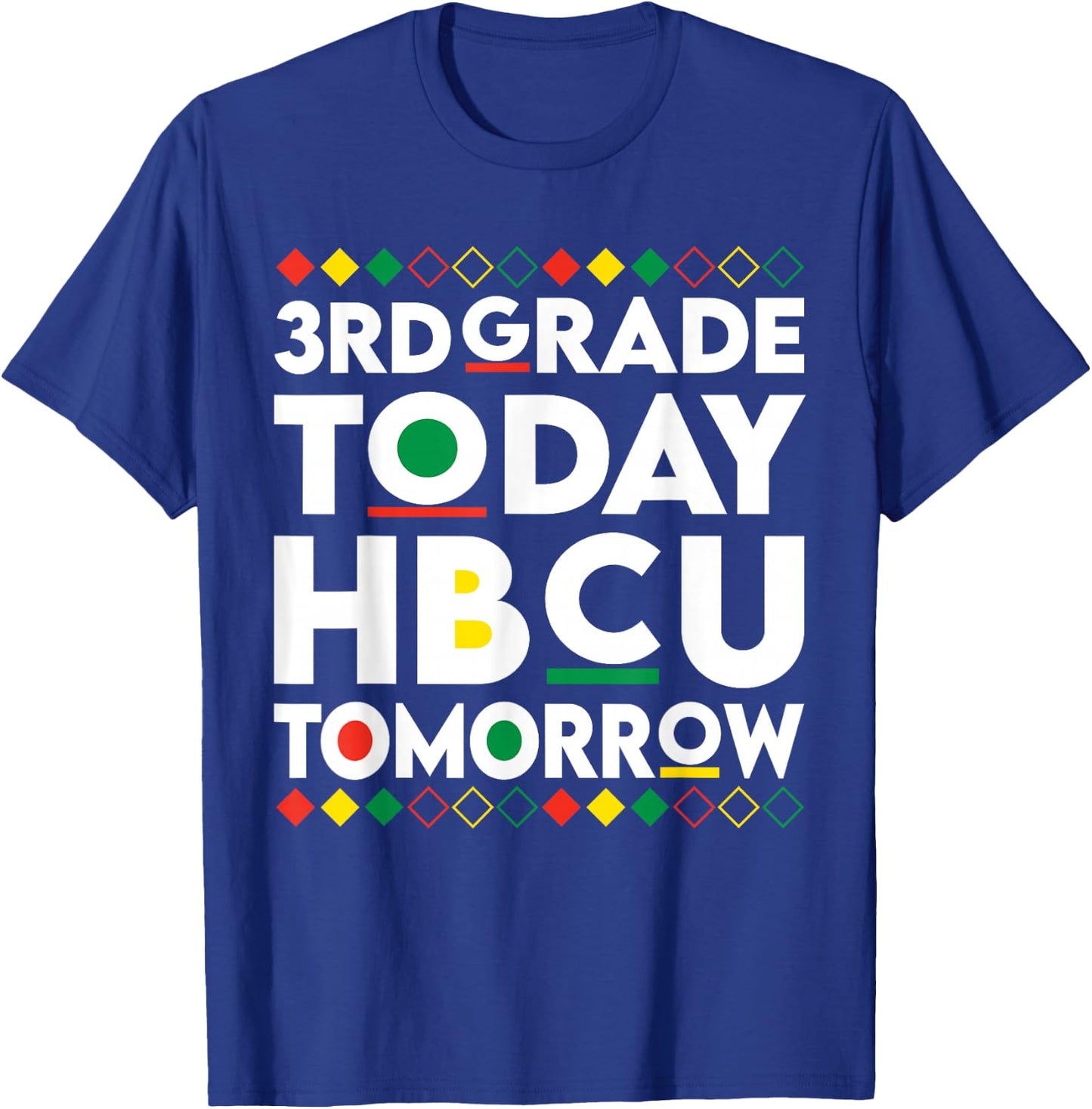Future HBCU College Student 3rd Grade Today HBCU Tomorrow T-Shirt - T-Shirt | Royal