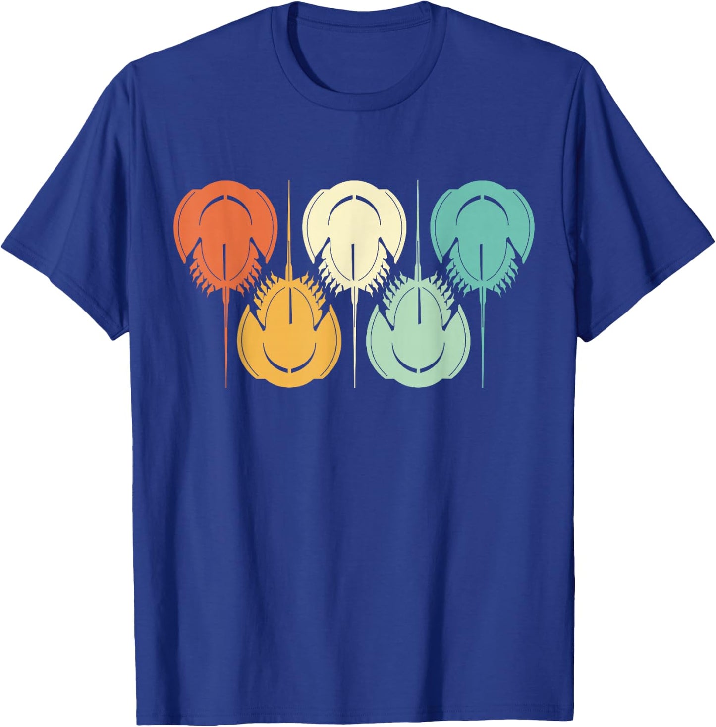 Retro Horseshoe Crabs T-Shirt - T-Shirt | Royal