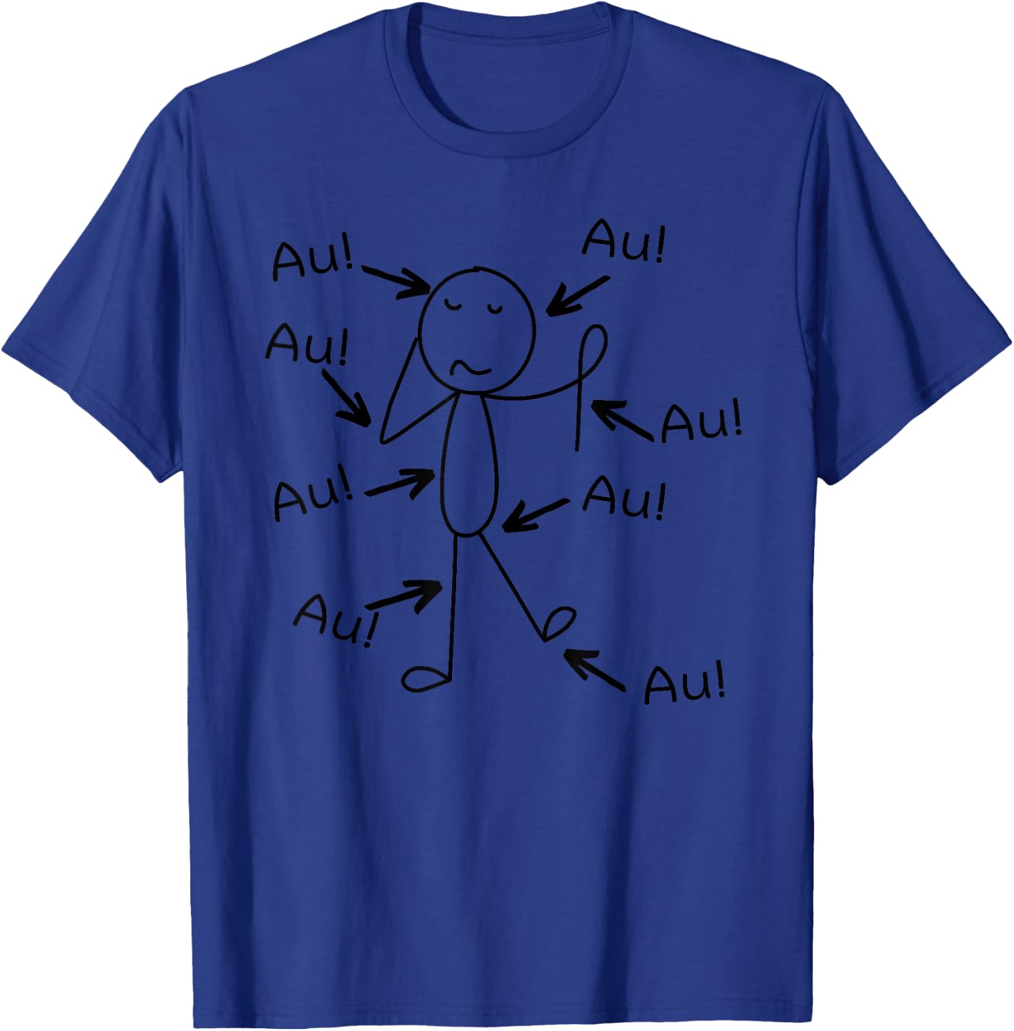 Lustig Älter werden Alter Mann Alte Frau Aua Au Geburtstag T-Shirt - T-Shirt | Royal
