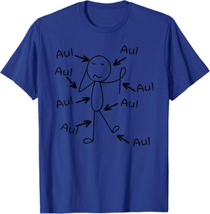 Lustig Älter werden Alter Mann Alte Frau Aua Au Geburtstag T-Shirt - T-Shirt | Royal