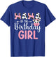 Nana Of The Birthday Girl Farm Cow 1 St Birthday Girl T-Shirt - T-Shirt | Royal