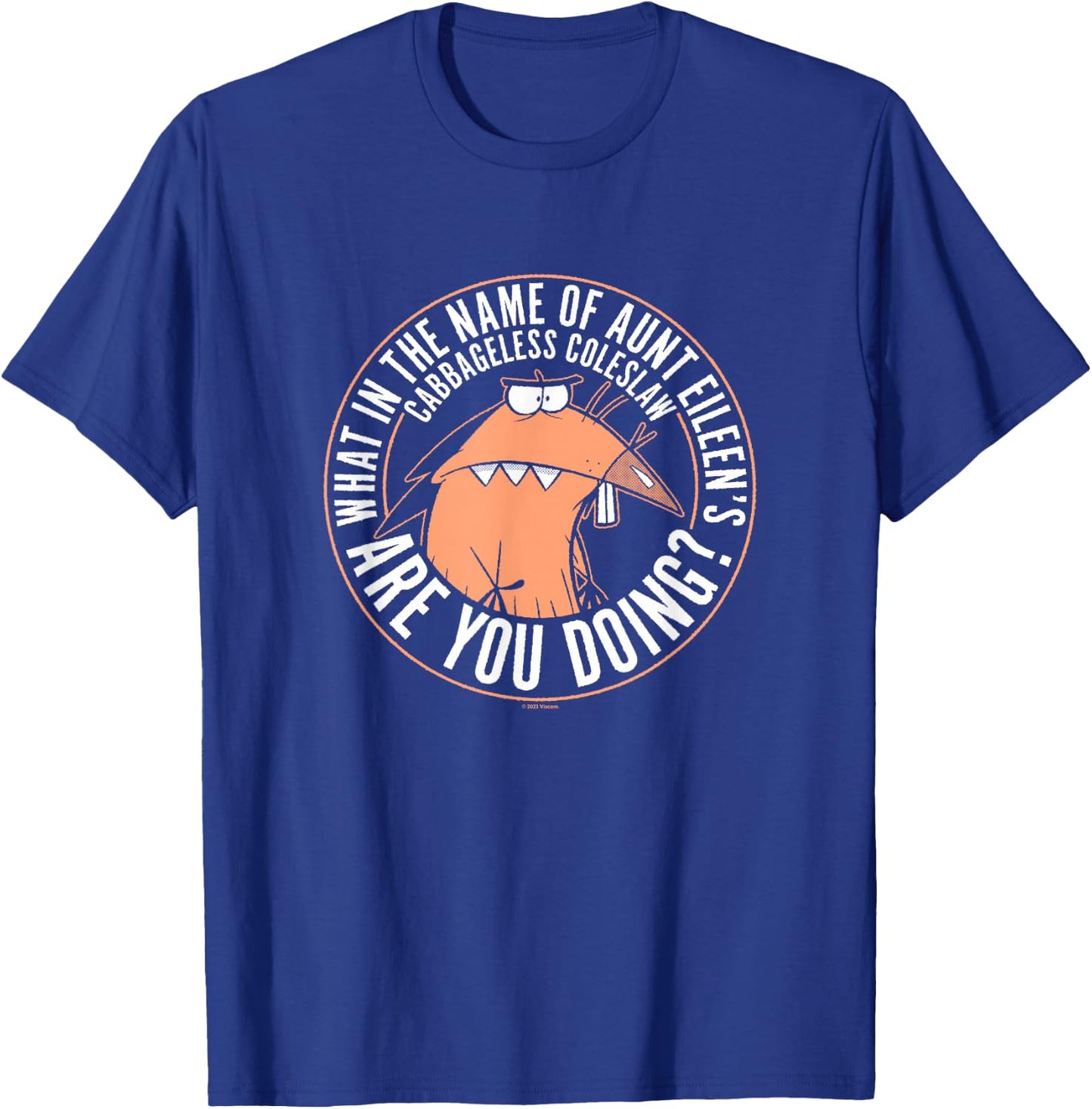 Angry Beavers Daggett What In The Name Of Are You Doing? T-Shirt - T-Shirt | Royal