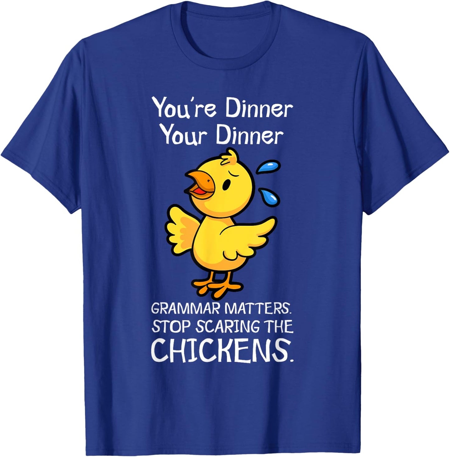 English Teacher Grammar Police Grammarians Instructors T-Shirt - T-Shirt | Royal