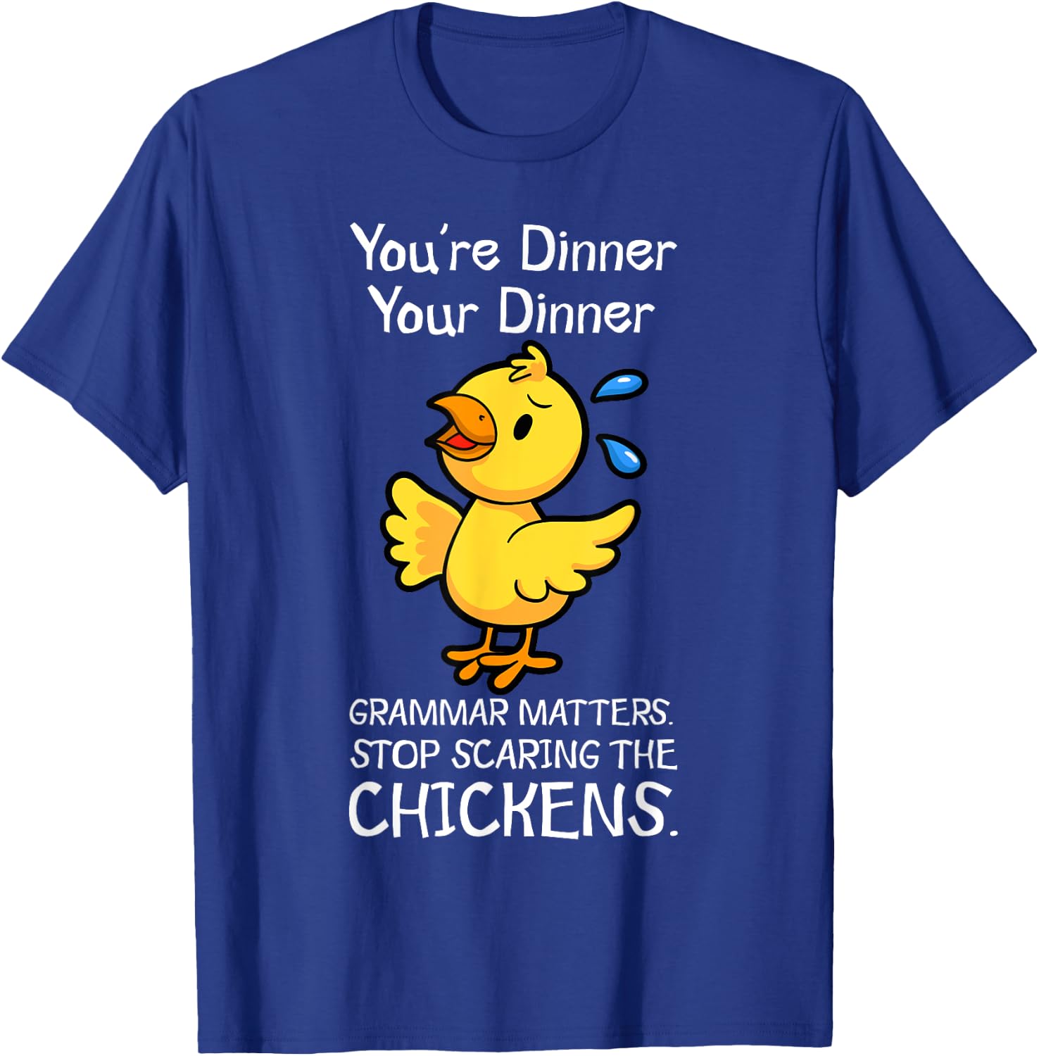 English Teacher Grammar Police Grammarians Instructors T-Shirt - T-Shirt | Royal