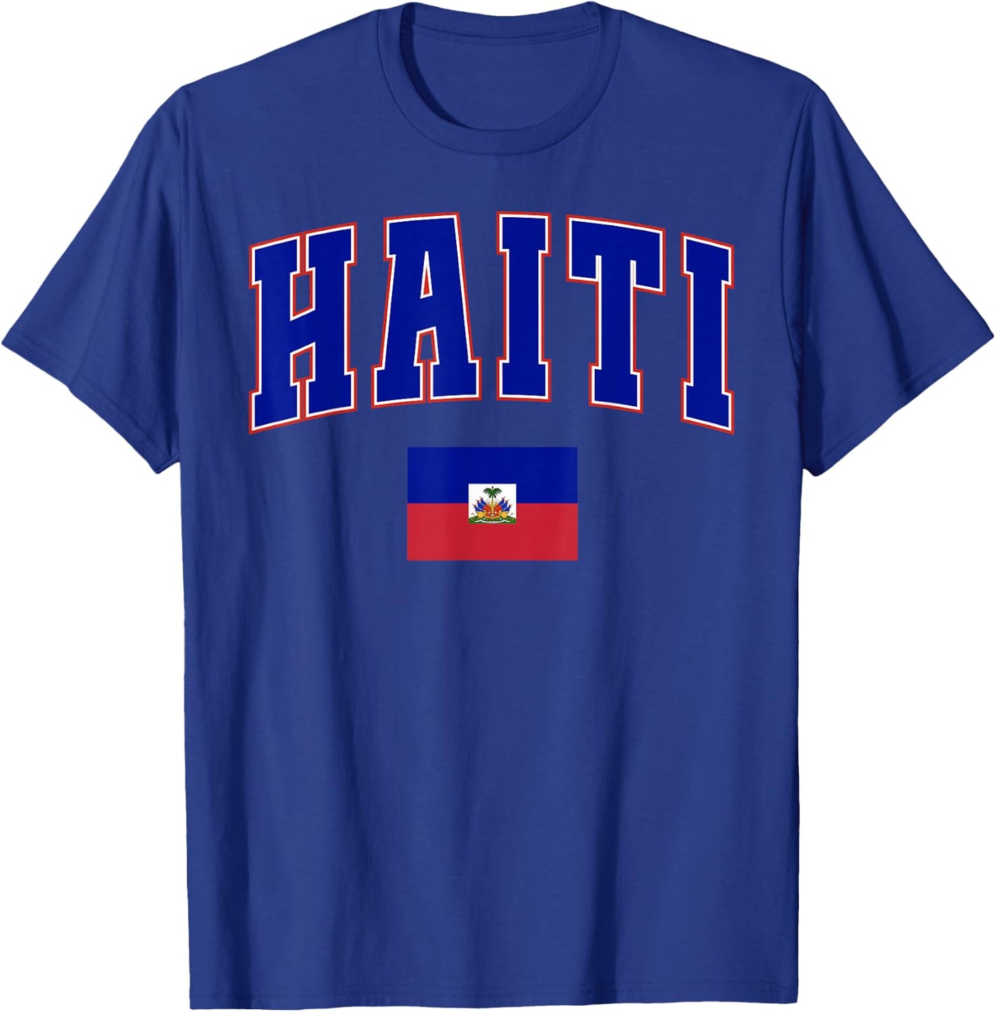 Haiti Haitian Flag Pride Women Kids Boys Men T-Shirt - T-Shirt | Royal
