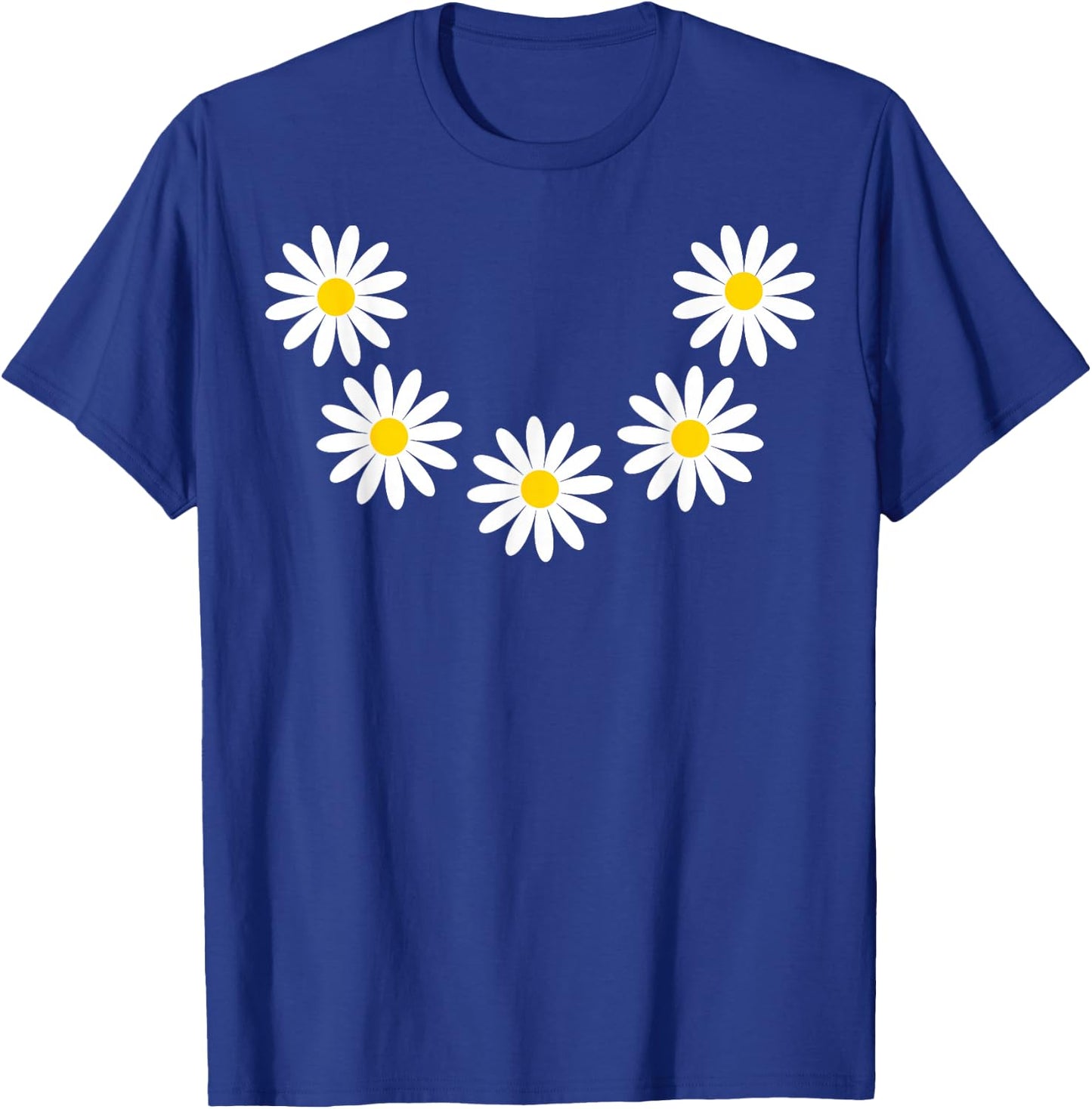 Flower Chain Daisy Flowers Fancy Dress Flower , black T-Shirt - T-Shirt | Royal
