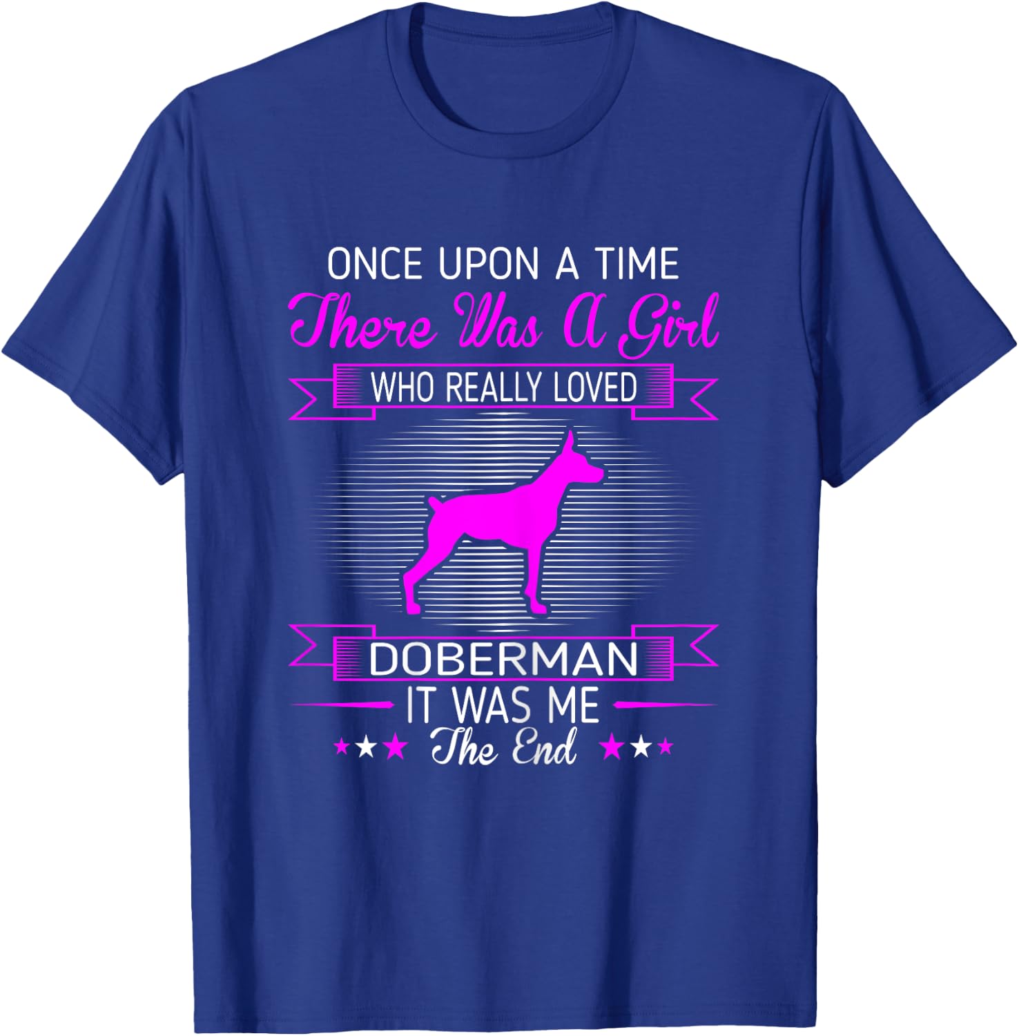 Girl Loved Doberman Pet Lovers Gift T-Shirt - T-Shirt | Royal