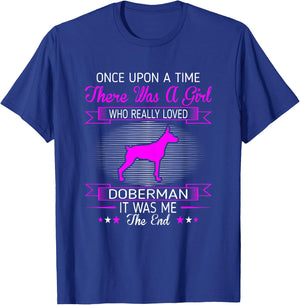 Girl Loved Doberman Pet Lovers Gift T-Shirt - T-Shirt | Royal