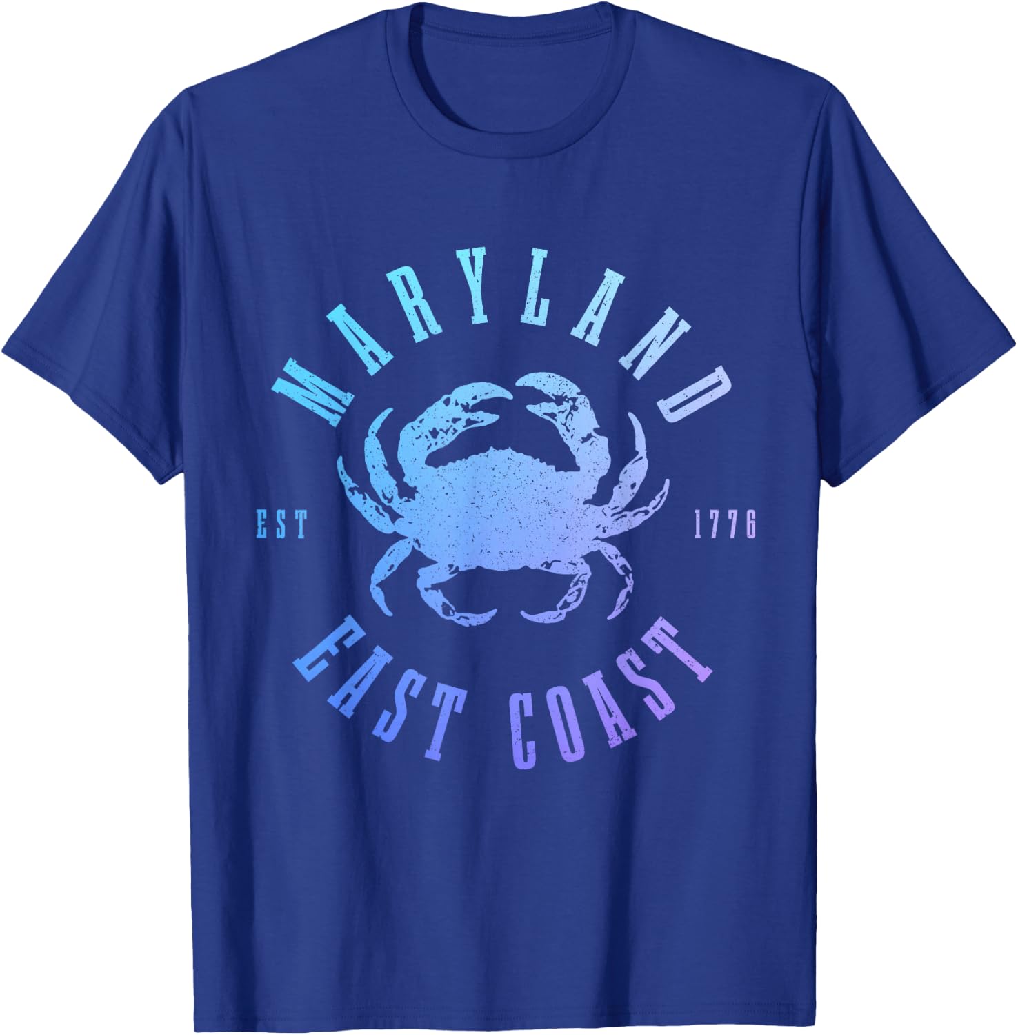 Maryland Blue Crab Crabbing East Coast Pride Vintage T-Shirt - T-Shirt | Royal