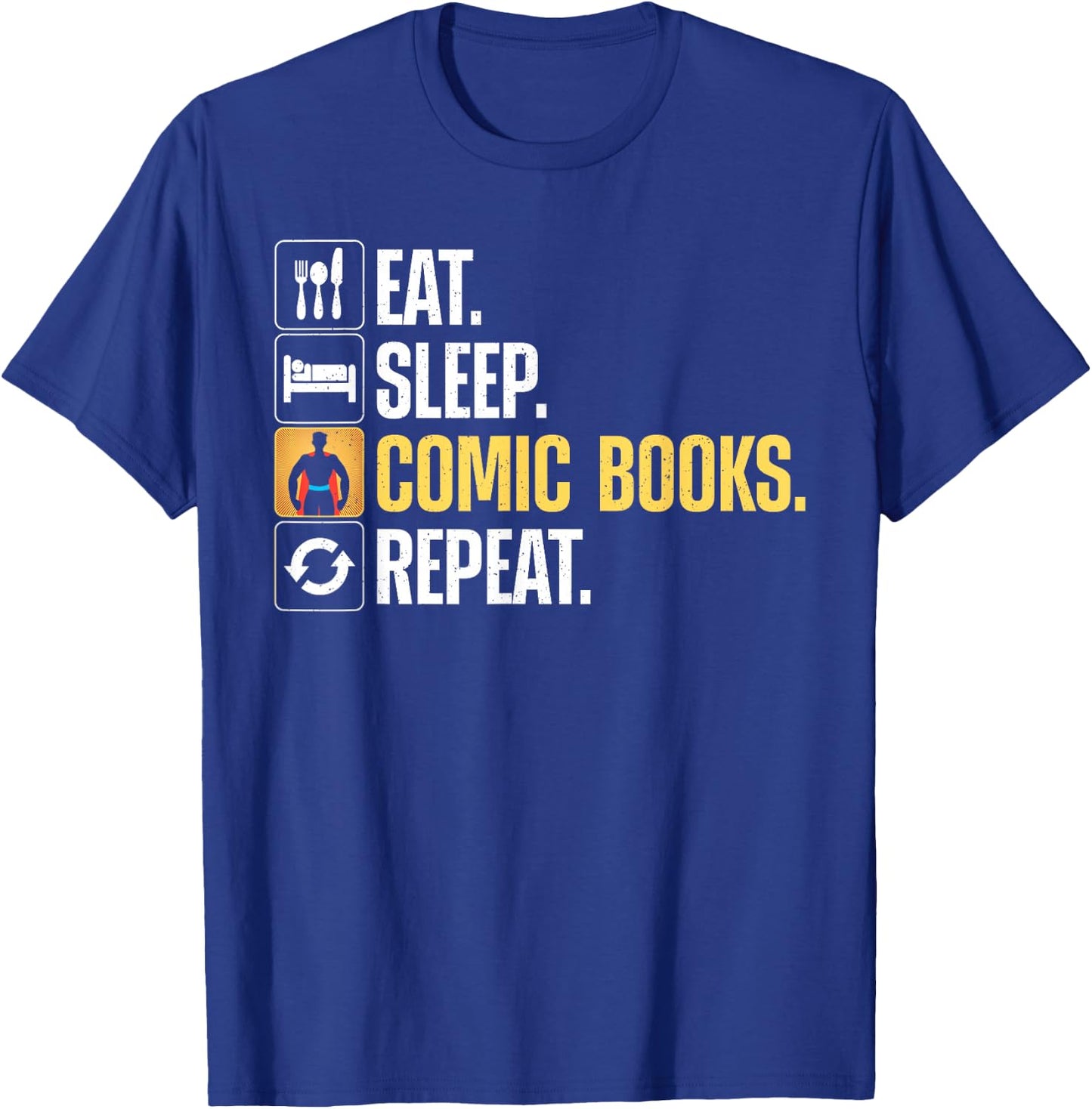 Cool Comic Books Art Women Comic Book Lover Comics T-Shirt - T-Shirt | Royal