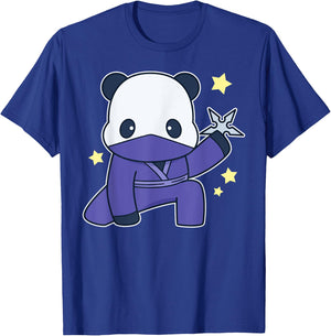 Cute Panda Wearing A Ninja Costume Panda Bear T-Shirt - T-Shirt | Royal