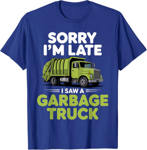 Garbage Truck Costume Women Kids Trash Garbage Man T-Shirt - T-Shirt | Royal