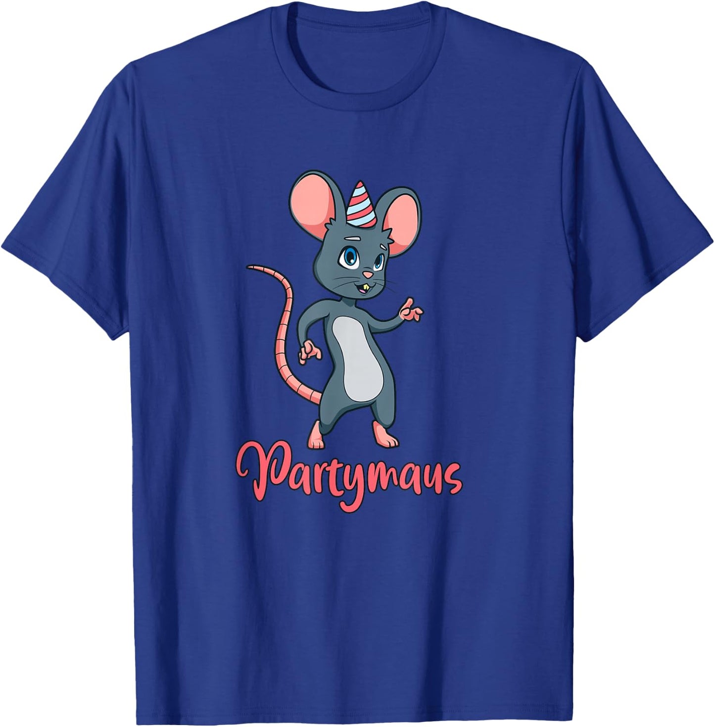 Party Mouse , black T-Shirt - T-Shirt | Royal