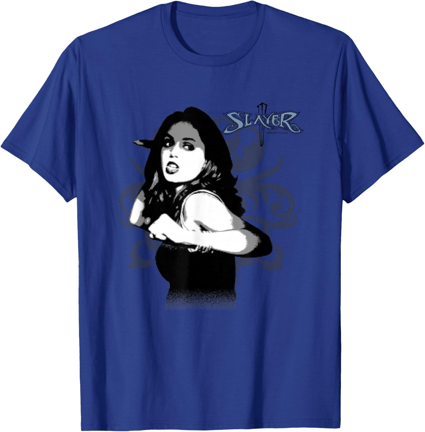 Buffy The Vampire Slayer Faith New Slayer Portrait , Blue, S T-Shirt - T-Shirt | Royal
