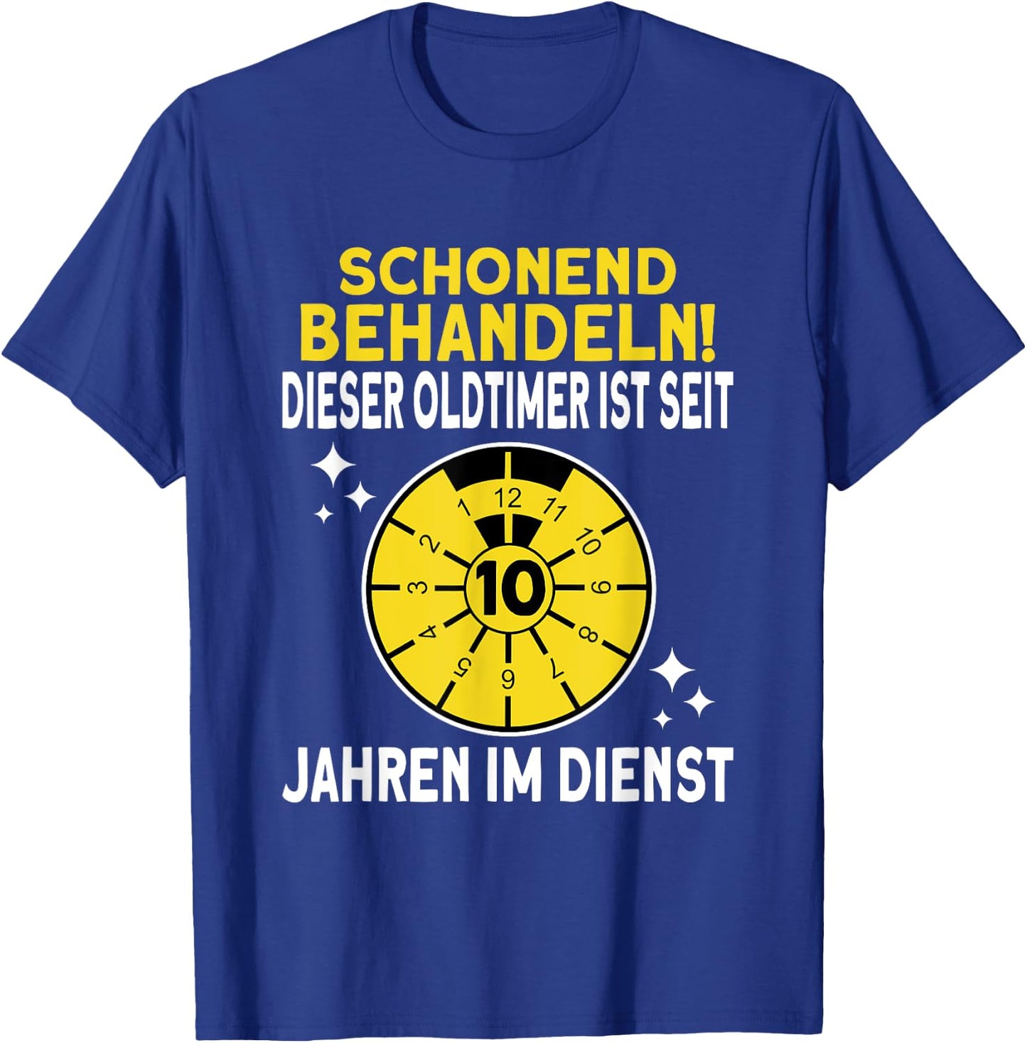 10 jähriges Dienstjubiläum 10 Jahre Firmenjubiläum Jubiläum T-Shirt - T-Shirt | Royal