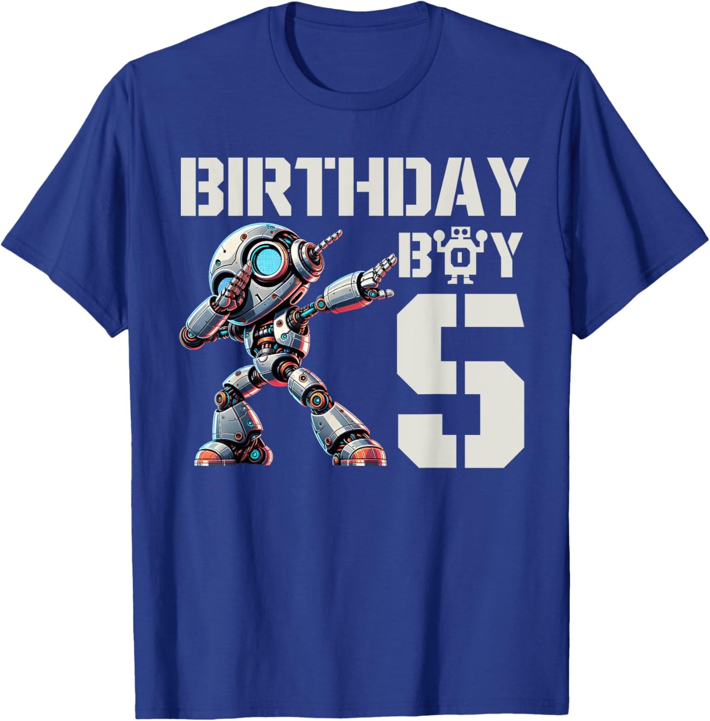 Jungen Roboter Party Roboter 5. Geburtstag Shirt Kinder 5. Geburtstag T-Shirt - T-Shirt | Royal