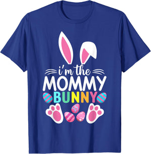 I'm The Mommy Bunny Easter Party Mother Family Matching T-Shirt - T-Shirt | Royal