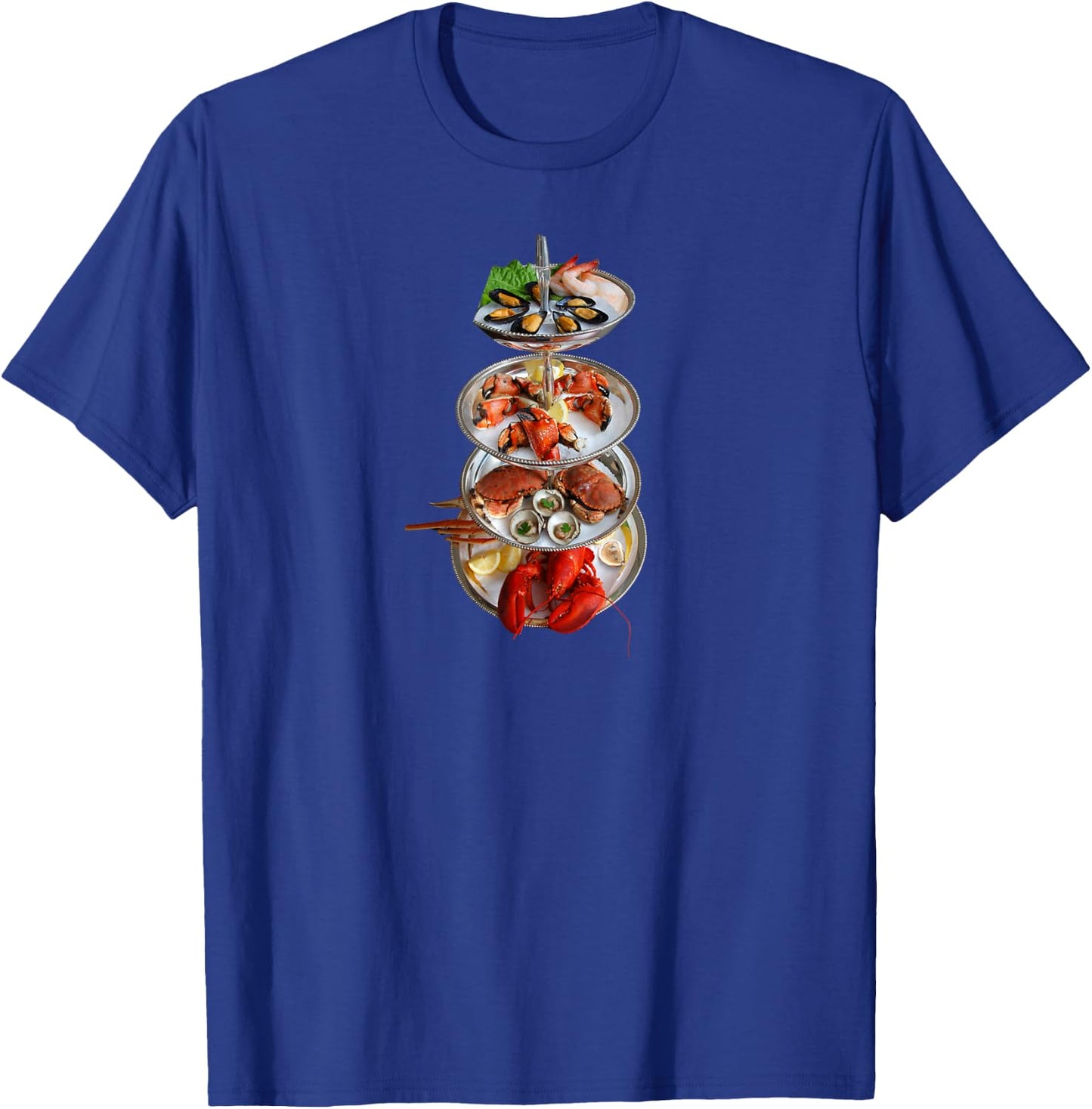 Seafood Tower, Lobster, Crab, Seaside T-Shirt - T-Shirt | Royal