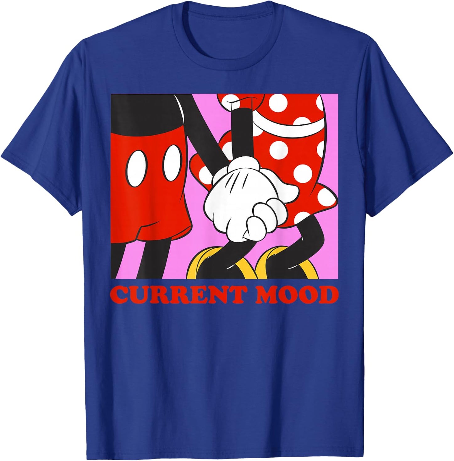 Disney Mickey and Friends Mickey & Minnie Current Mood Small T-Shirt - T-Shirt | Royal