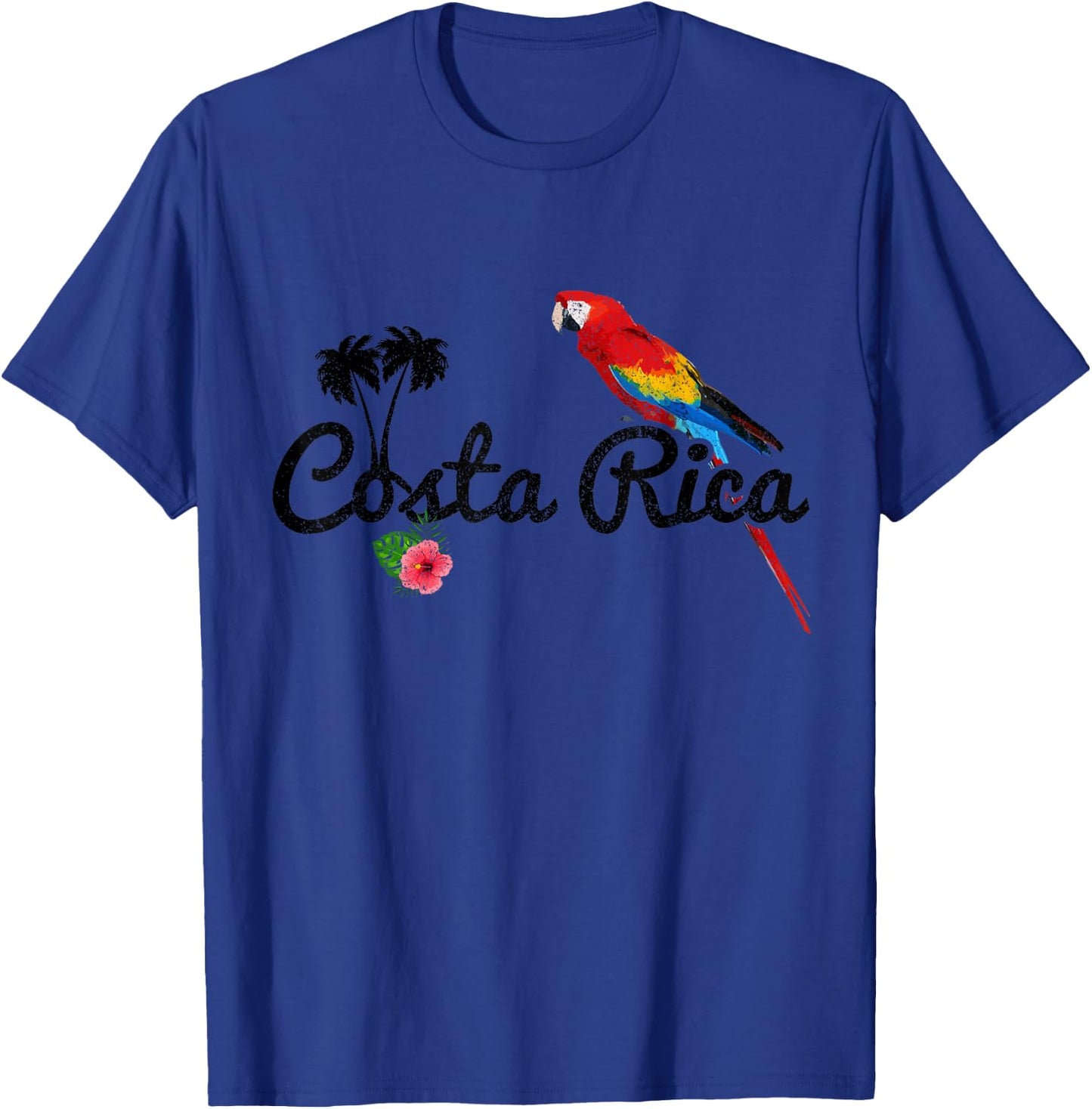 Costa Rica Parrot Macaw Vintage Pride Costa Rican Souvenir T-Shirt - T-Shirt | Royal