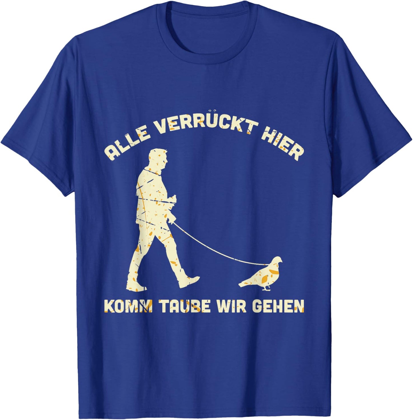 Men's "Alle Verrück, Hier Komm Taupe Wir Gehen" [German Language], black T-Shirt - T-Shirt | Royal