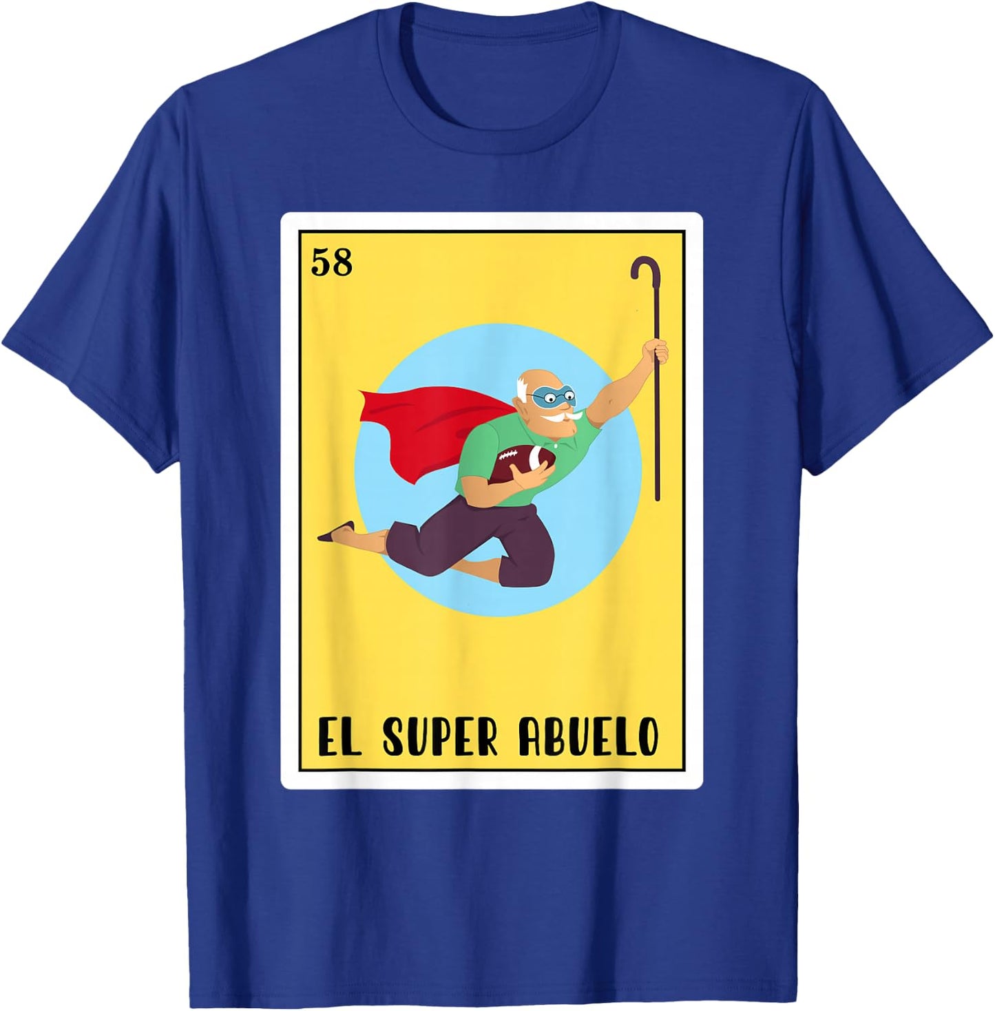 Funny Spanish-Mexican Bingo Gifts - El Super Abuelo T-Shirt - T-Shirt | Royal