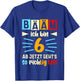 Children's with German Text "Ich bin jetzt 6th Birthday" [German Language], black T-Shirt - T-Shirt | Royal