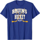 Boston Bruins Stars Black Officially Licensed T-Shirt - T-Shirt | Royal