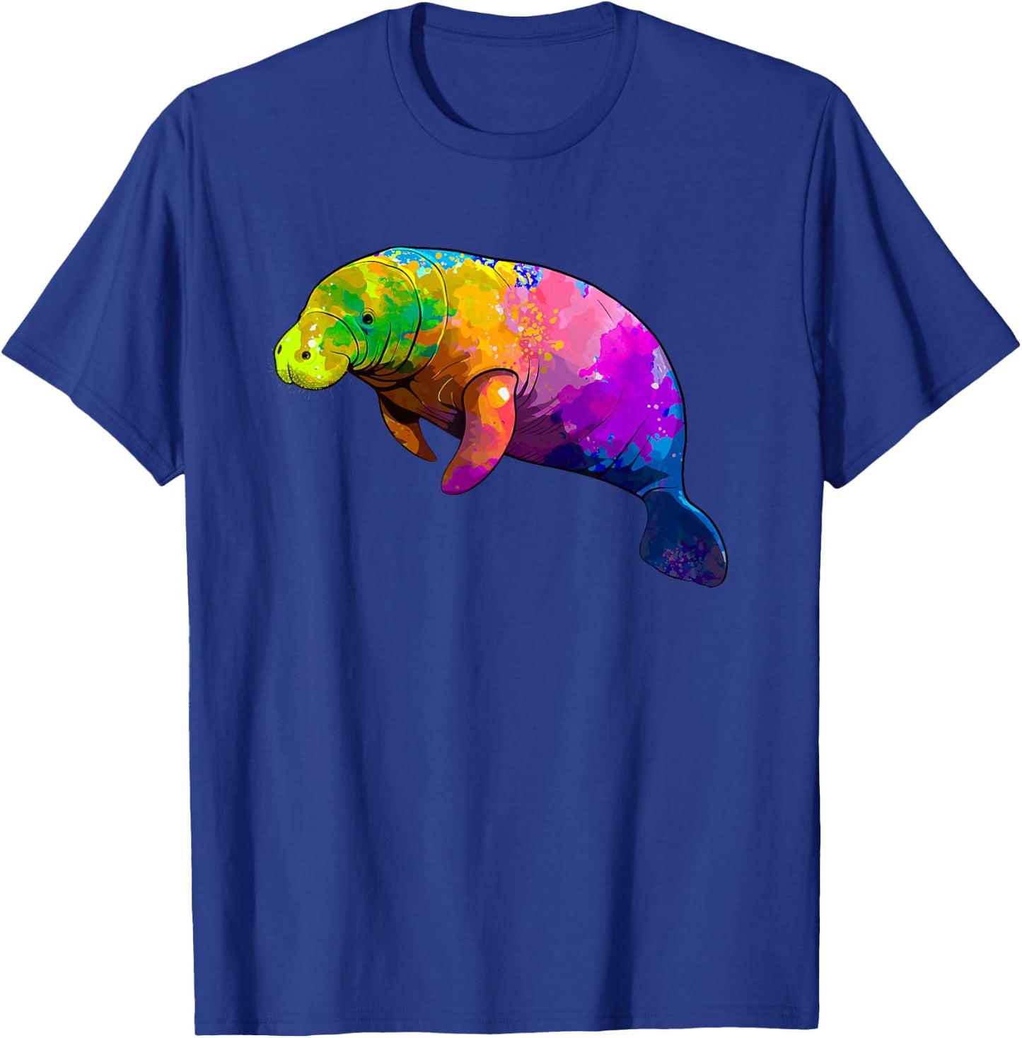 Cute Manatee Art Women Kids Sea Cow Lover Manatee T-Shirt - T-Shirt | Royal