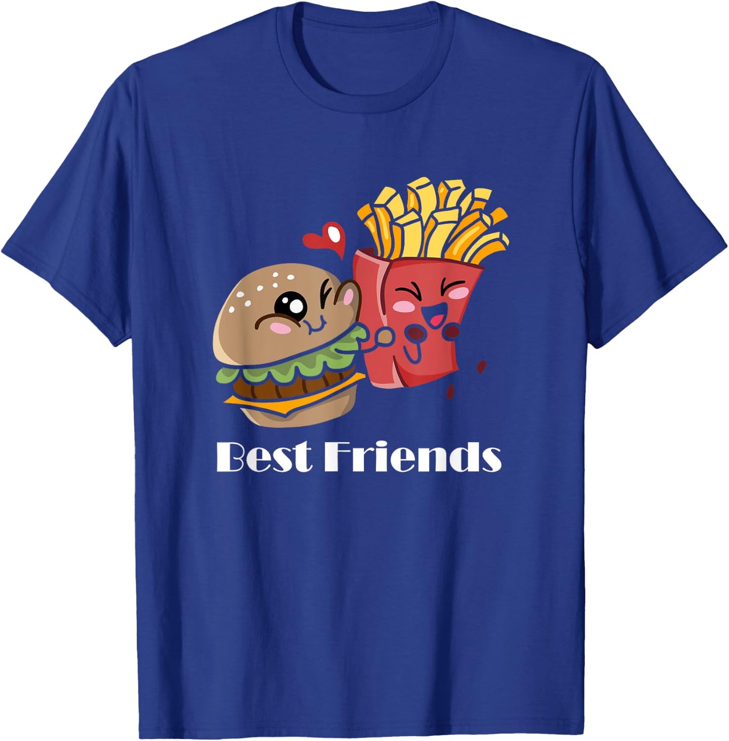Pommes und Burger süßes Kawaii-Shirt Best Friends Matching T-Shirt - T-Shirt | Royal