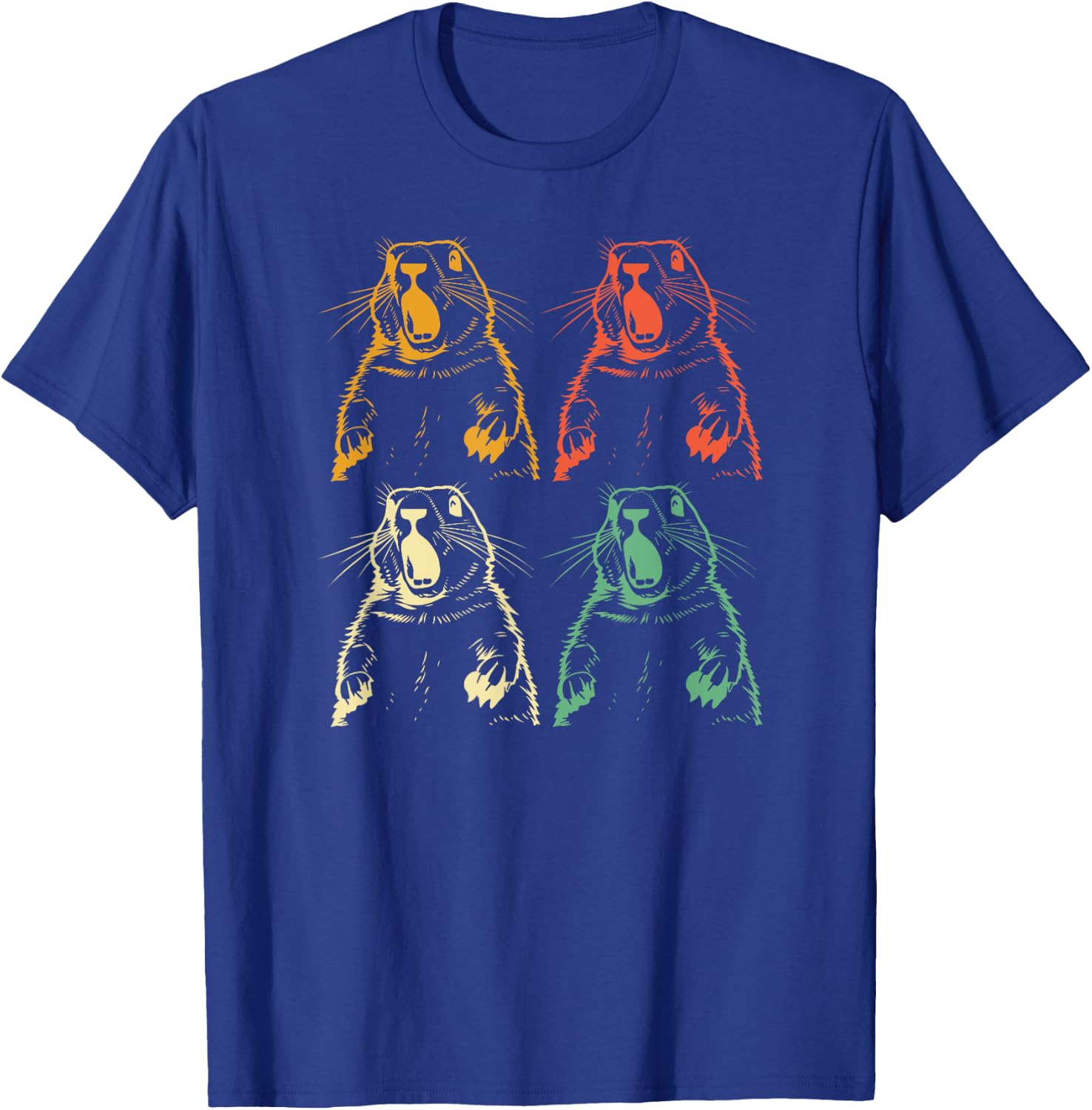 Prairie dog vintage for Prairie Dog Lover 60s 70s Retro Men Women Girls Kids T-Shirt - T-Shirt | Royal