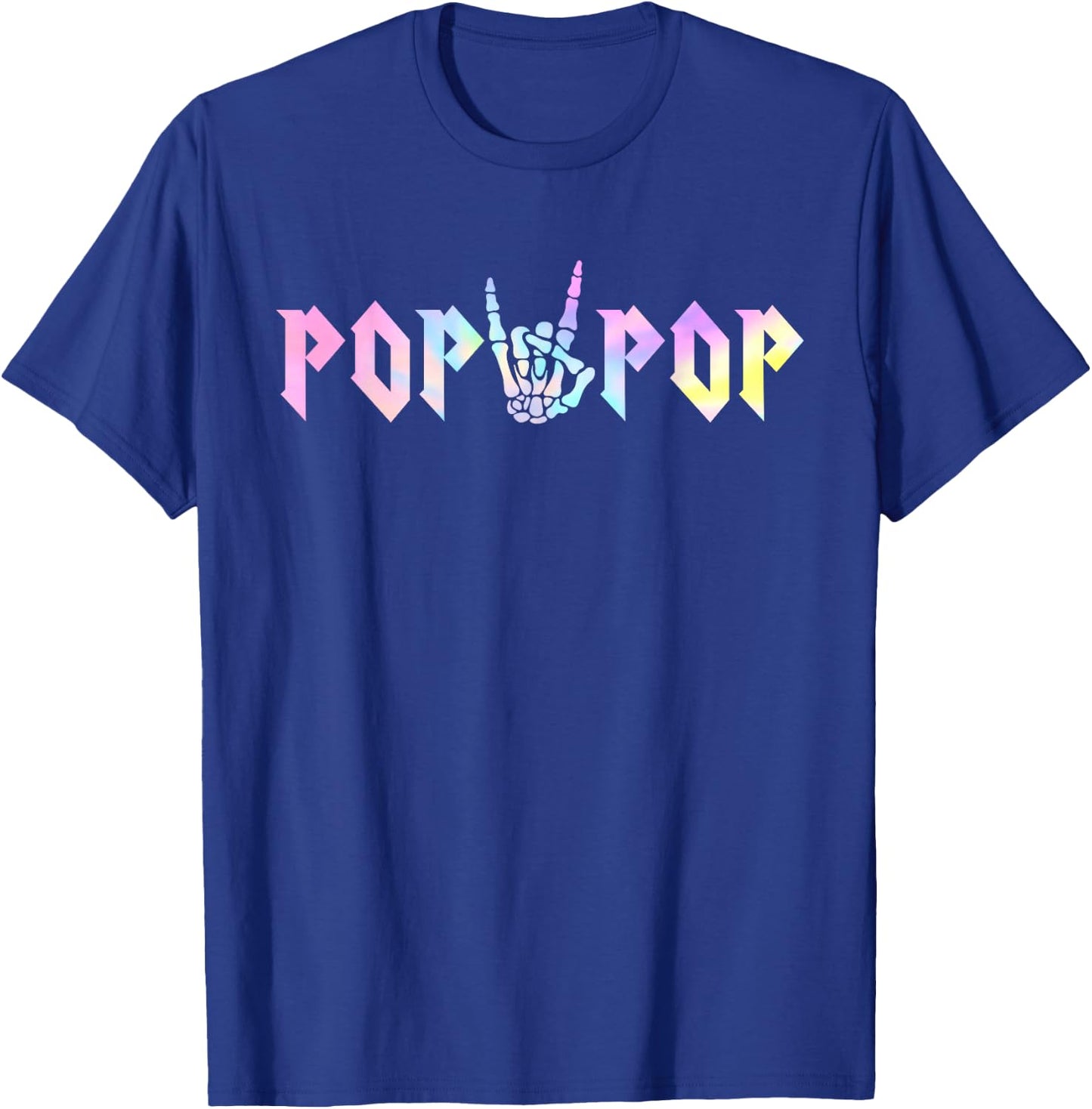 Pop Pop of The Bad Two The Bone Birthday Matching Tie Dye T-Shirt - T-Shirt | Royal