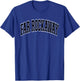 Far Rockaway Arched Black Text T-Shirt - T-Shirt | Royal
