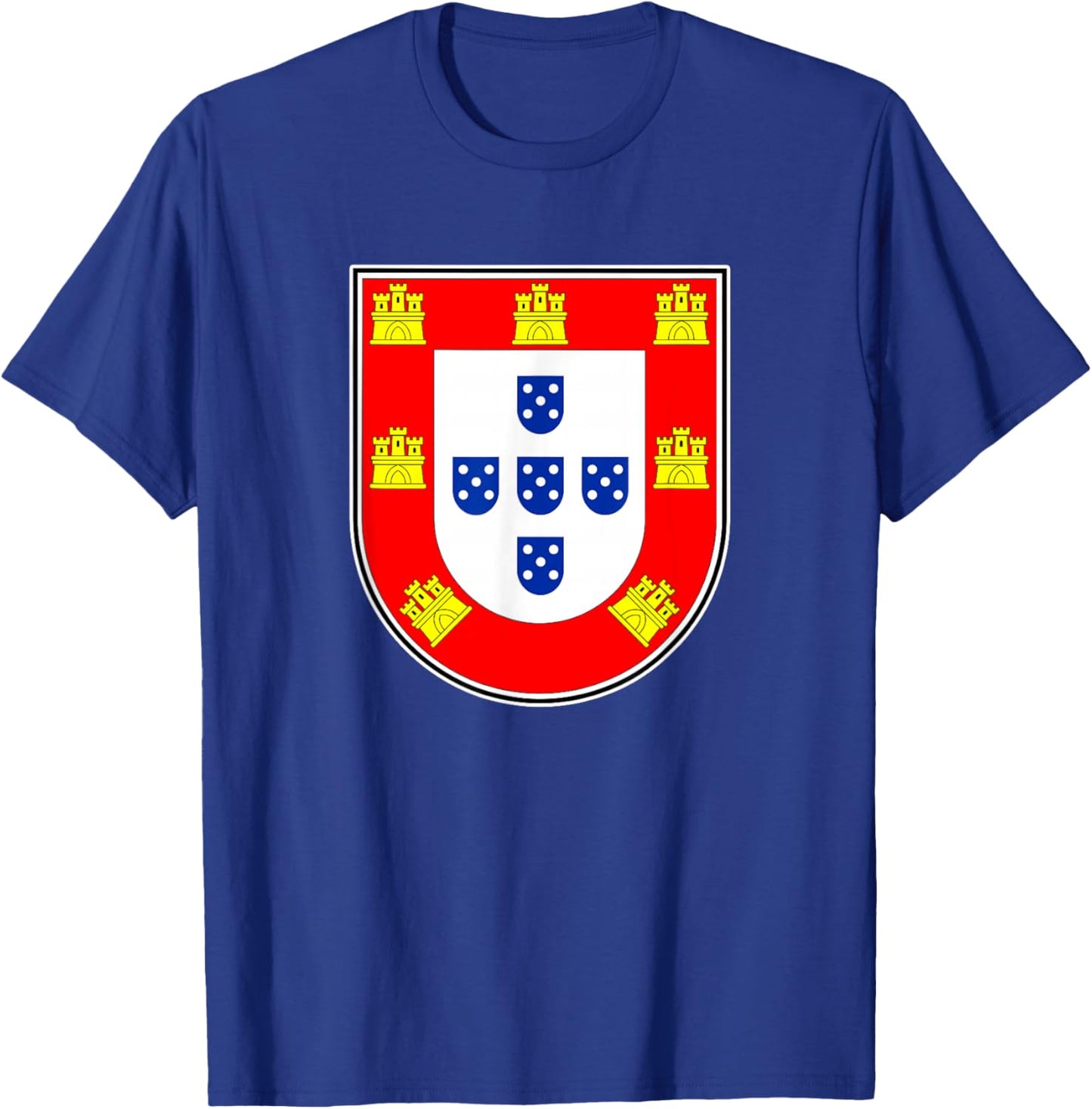 Portugal Quinas - Portuguese Flag Retro T-Shirt - T-Shirt | Royal