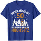 This Hunter Is 50 Years High Seat 50th Birthday Hunting , black T-Shirt - T-Shirt | Royal