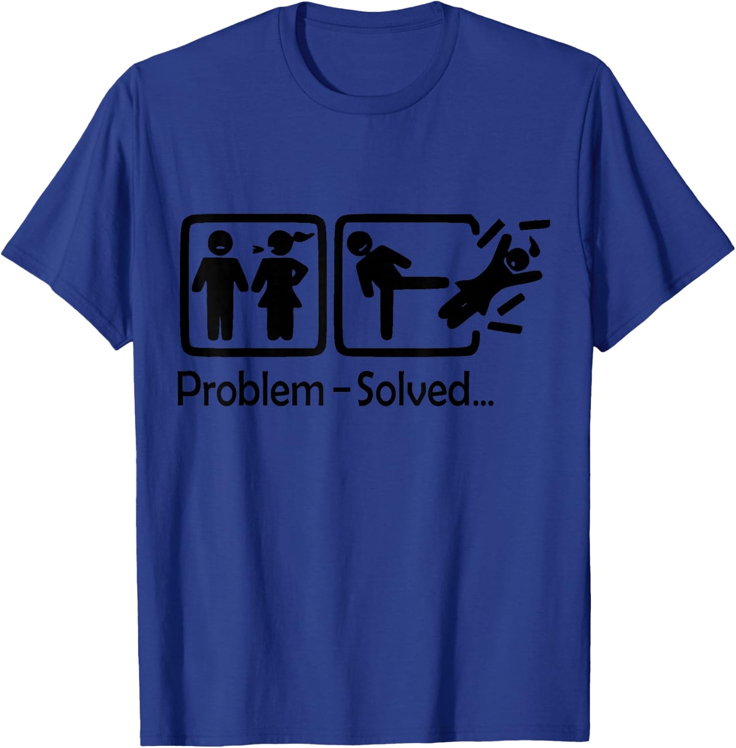 Divorce Problem Solved Funny Ex-Wife , grey, S T-Shirt - T-Shirt | Royal