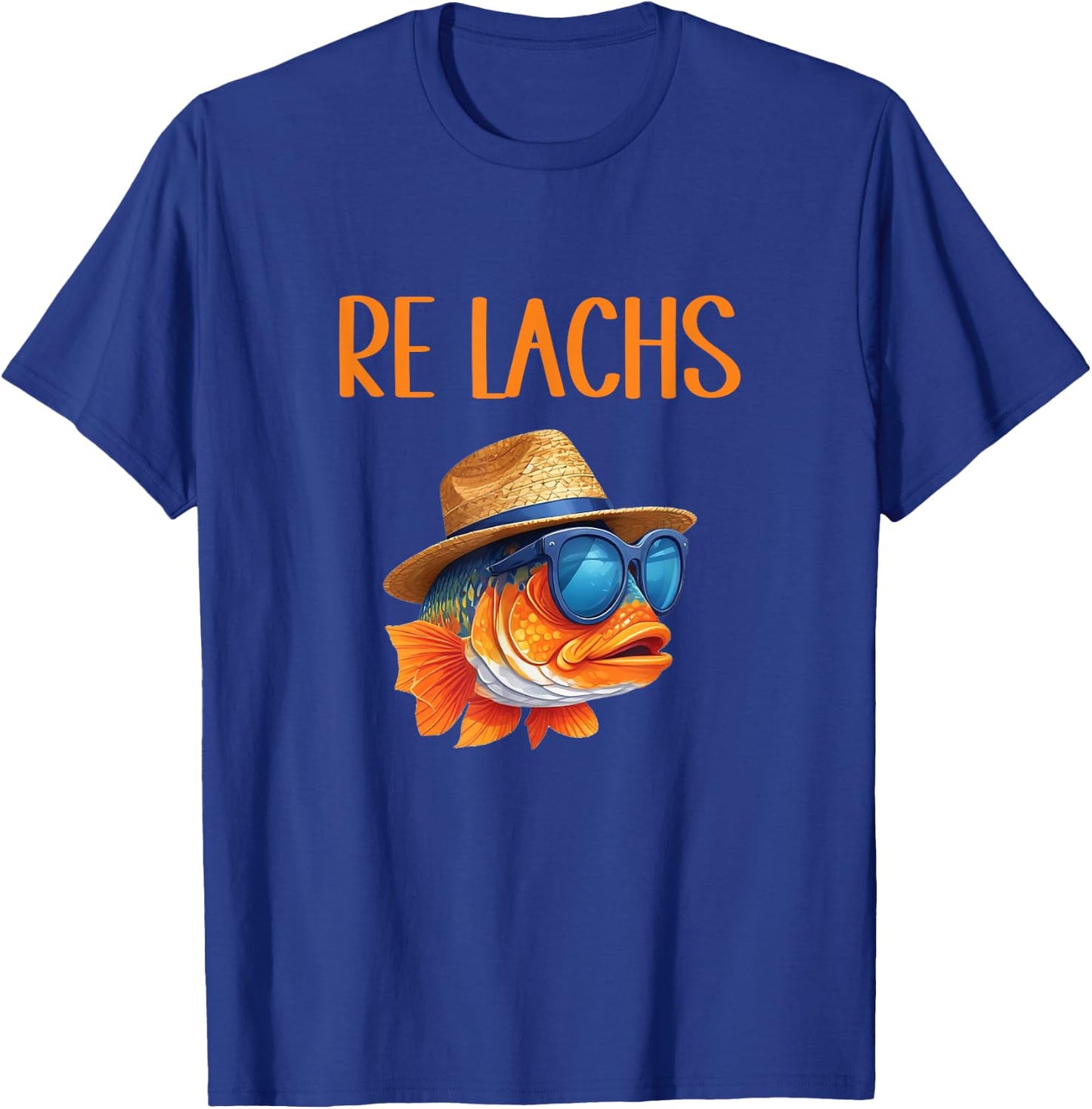 Re Salmon Funny Fisherman Saying for Hobby Fishermen and Angler , black T-Shirt - T-Shirt | Royal