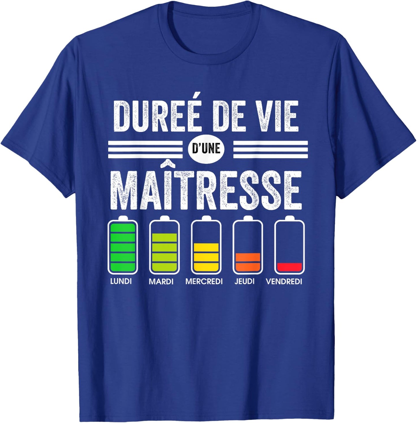 School Mistress Funny Life Of A Mistress , Black, S T-Shirt - T-Shirt | Royal
