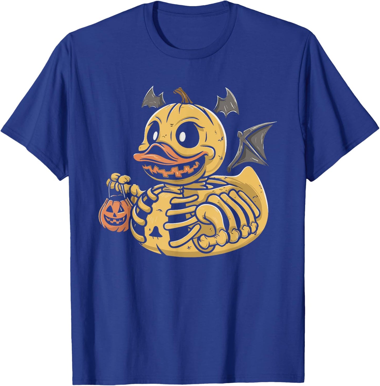 Rubber Duck Skeleton Rubber Duckie Costume Party T-Shirt - T-Shirt | Royal