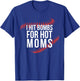 Funny Retro Baseball I Hit Bombs For Hot Moms Baseball Mom T-Shirt - T-Shirt | Royal