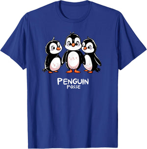 Penguin Posse - Cute Penguin Lover - Penguin Posse T-Shirt - T-Shirt | Royal